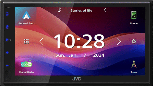JVC KW-M695DBW Zwart