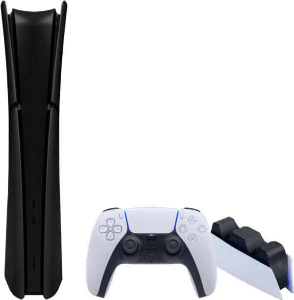 PlayStation 5 Slim Digital Edition + Covers Zwart + Oplaadstation