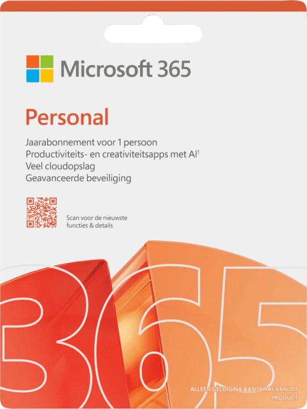Microsoft 365 Personal NL Abonnement 1 jaar
