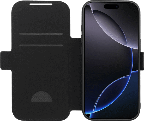 BlueBuilt Apple iPhone 17 Pro Book Case Leer Zwart