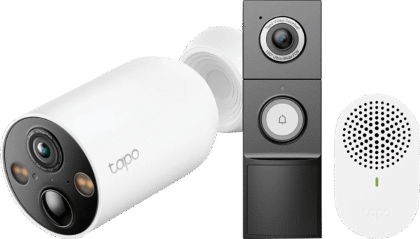 TP-Link Tapo C460 + D235 Smart Battery & Wired Doorbell