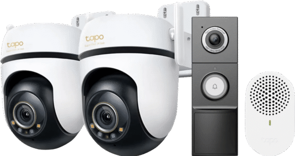 TP-Link Tapo C530WS Duo Pack + D235 Smart Battery & Wired Doorbell