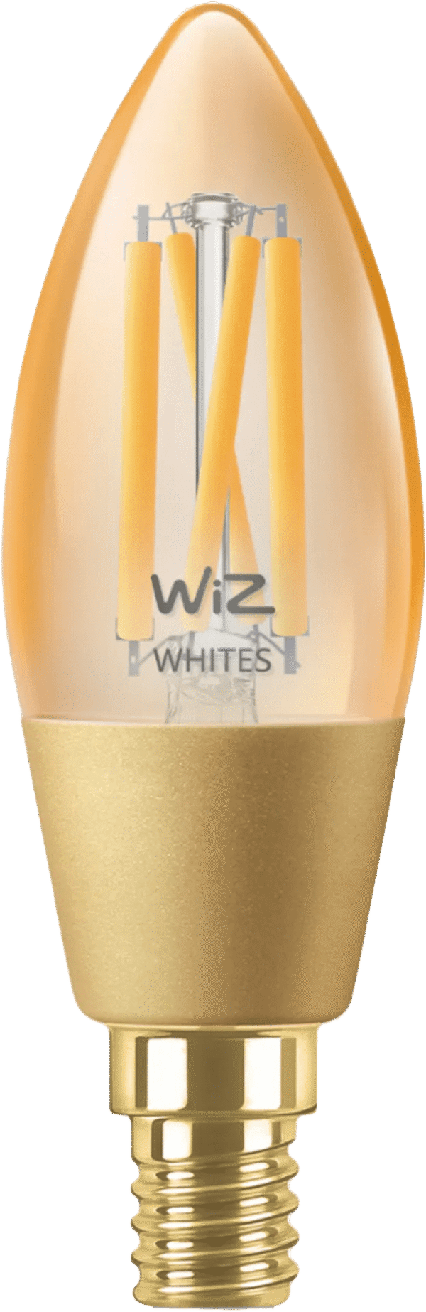 WiZ Kaarslamp Filament - Warm- tot koelwit licht - Goud - E14