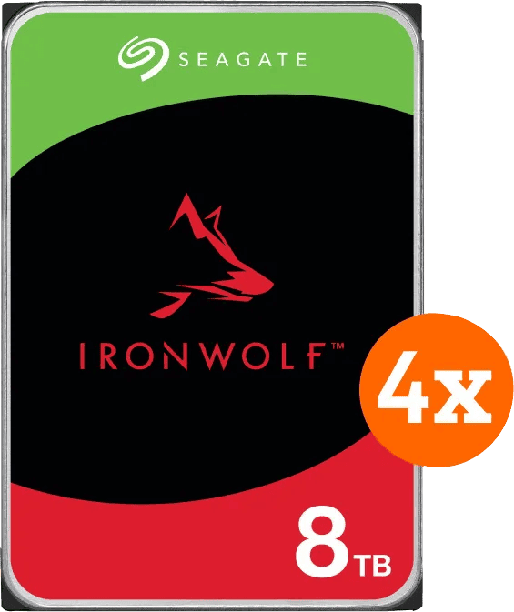 Seagate Ironwolf 8TB - 4-pack