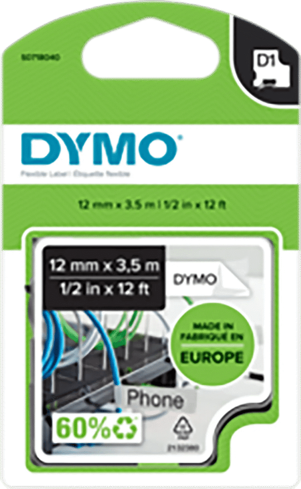 DYMO Flexible Nylon 12mm x 3