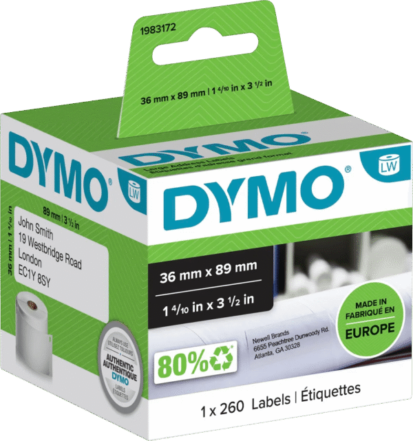 DYMO LabelWriter Adres Etiket 36x89mm 260 stuks