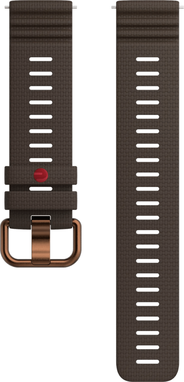 Polar Siliconen Bandje Bruin 22mm