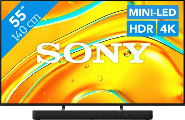Sony Bravia 5 55" XR Mini-led (2025) + Sony HT-S2000 Zwart