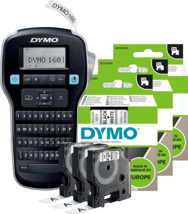 DYMO LabelManager 160 Qwerty Valuepack + 3 extra labels
