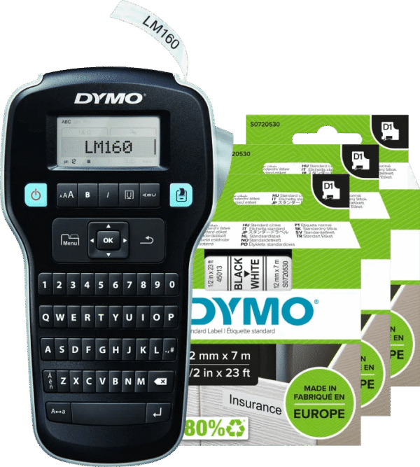 DYMO LabelManager 160 + 3 extra labels