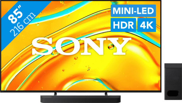 Sony Bravia 5 85" XR Mini-led (2025) + Sony Bravia Theatre Bar 6 Zwart