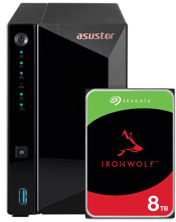 ASUSTOR AS3302T v2 + Seagate Ironwolf 8TB