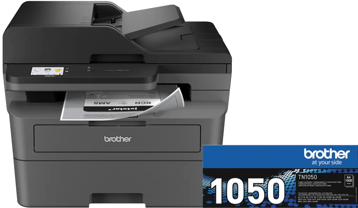 Brother dcp-l2660dw + 1 extra zwarte toner 1 Brother dcp-l2660dw + 1 extra zwarte toner