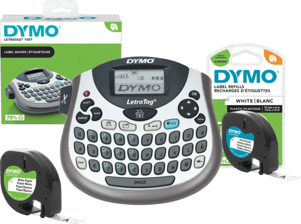 DYMO LetraTag LT-100T Labelprinter Qwerty + 1 extra label