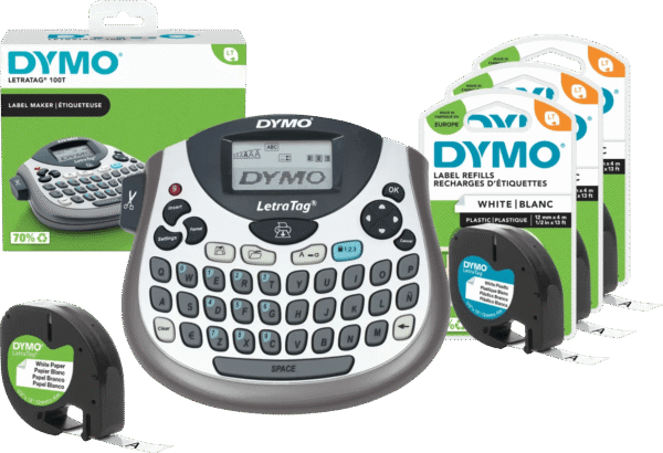 DYMO LetraTag LT-100T Labelprinter Qwerty + 3 extra labels