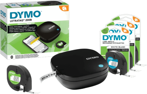 DYMO LetraTag 200B Bluetooth Labelprinter + 3 extra labels
