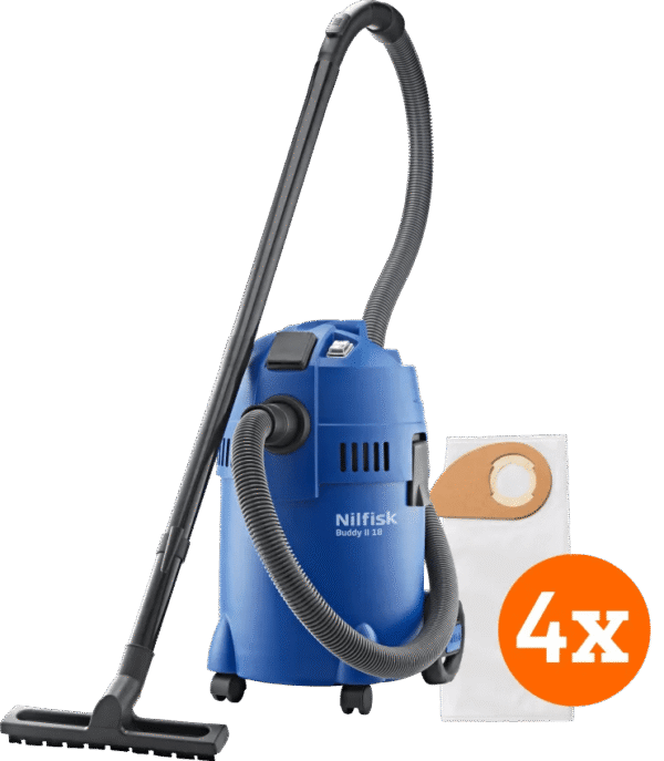Nilfisk Buddy II 18 T + Nilfisk Stofzakken voor Buddy II (4x)
