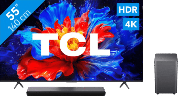 TCL 55" QLED P81K 4K (2025) + TCL S45H 2.0 Soundbar