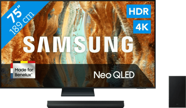 Samsung 75" Neo QLED QN73F 4K (2025) + Samsung HW-B66CF (2025)
