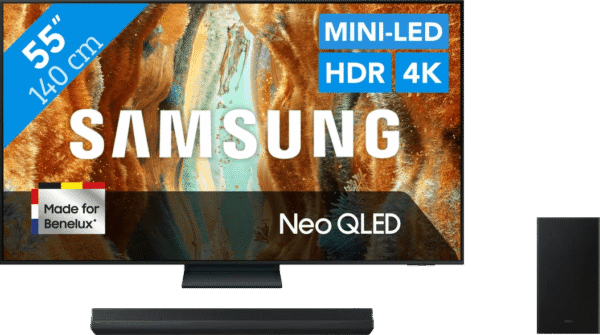 Samsung 55" Neo QLED QN73F 4K (2025) + Samsung HW-B66CF (2025)