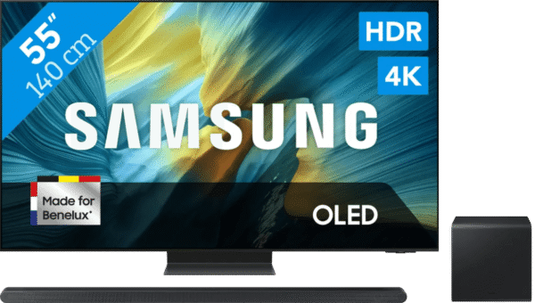 Samsung 55" OLED S95F 4K (2025) + Samsung HW-S800D Zwart