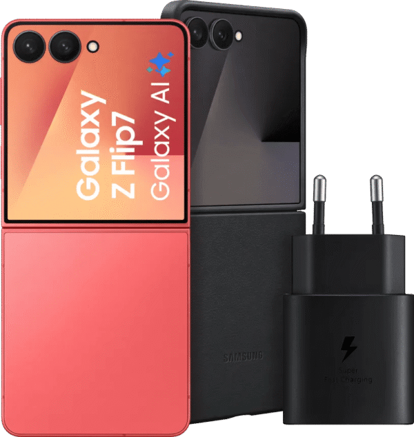 Samsung Galaxy Z Flip 7 256GB Rood 5G + Accessoirepakket