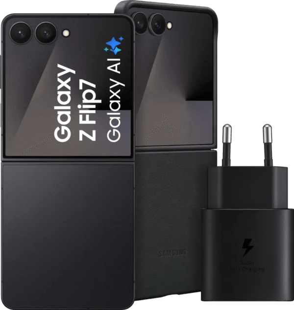 Samsung Galaxy Z Flip 7 256GB Zwart 5G + Accessoirepakket
