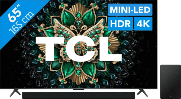TCL 65" QD Mini-led C61K 4K (2025) + TCL Q75H