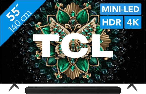 TCL 55" QD Mini-led C61K 4K (2025) + TCL S45H 2.0 Soundbar
