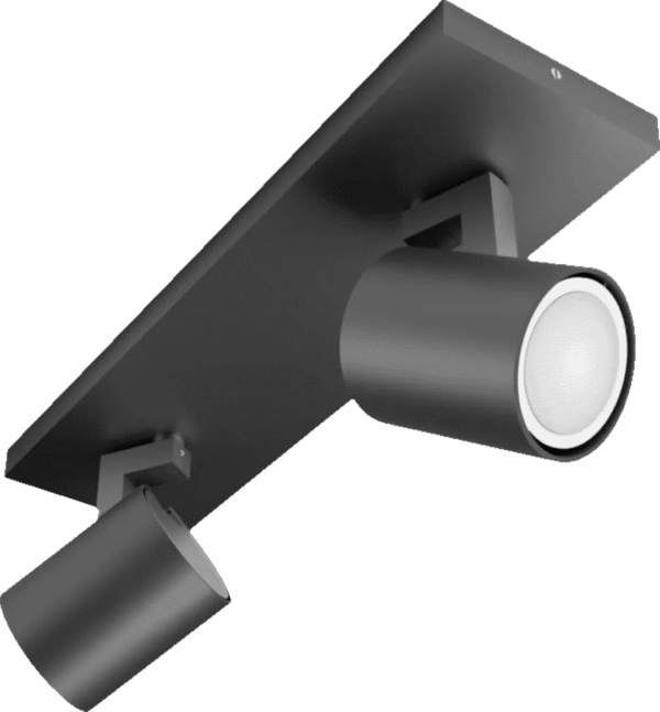 Philips Hue Runner opbouwspot White Ambiance - 2 Spots - Zwart + Dimmer