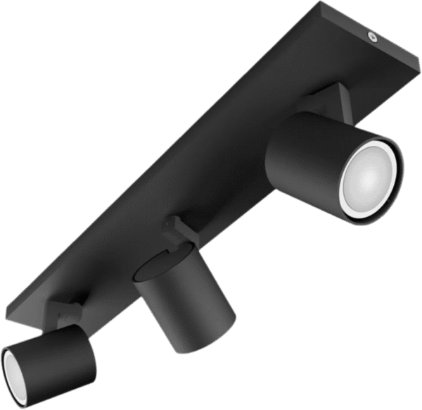 Philips Hue Runner opbouwspot White Ambiance - 3 Spots - Zwart + Dimmer