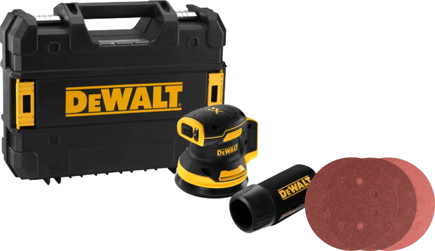 Dewalt dcw210nt-xj (zonder accu) + bosch schuurschijf 125 mm k80, k120, k240 (25x) 1 Dewalt dcw210nt-xj (zonder accu) + bosch schuurschijf 125 mm k80