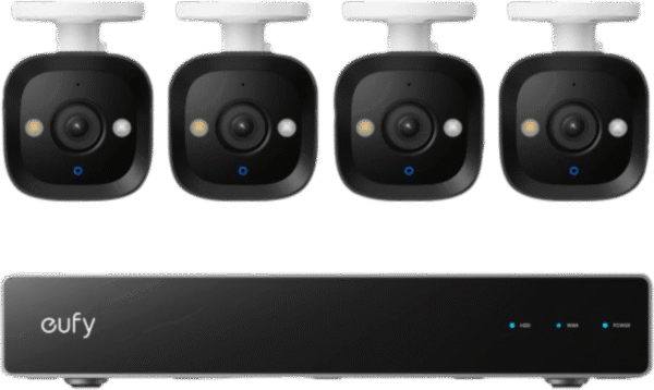 Eufy PoE Security System + NVR + E40 4-Pack