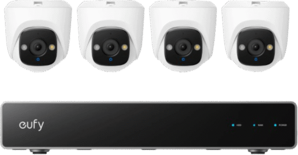 Eufy PoE Security System + NVR + E41 4-Pack
