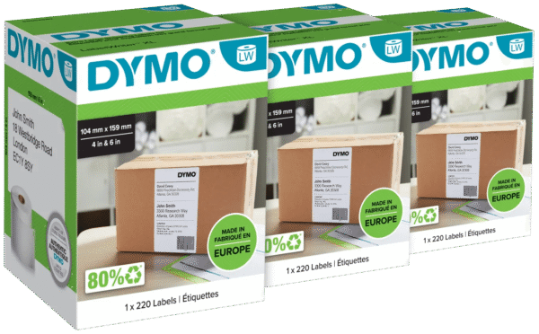 DYMO LabelWriter Extra Grote Etiketten 104 x 159 mm 3-pack