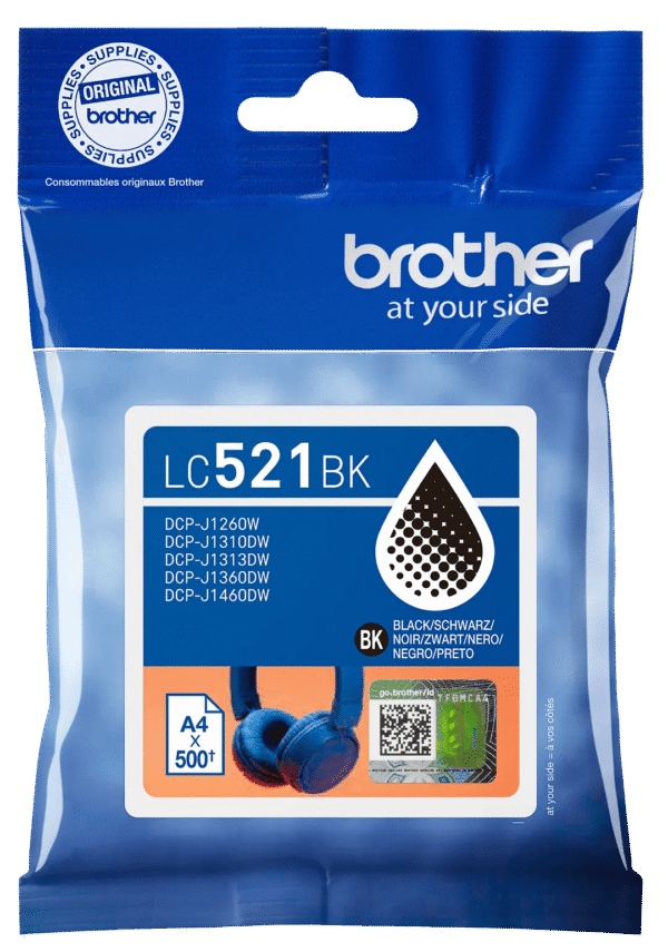 Brother LC-521 Cartridge Zwart