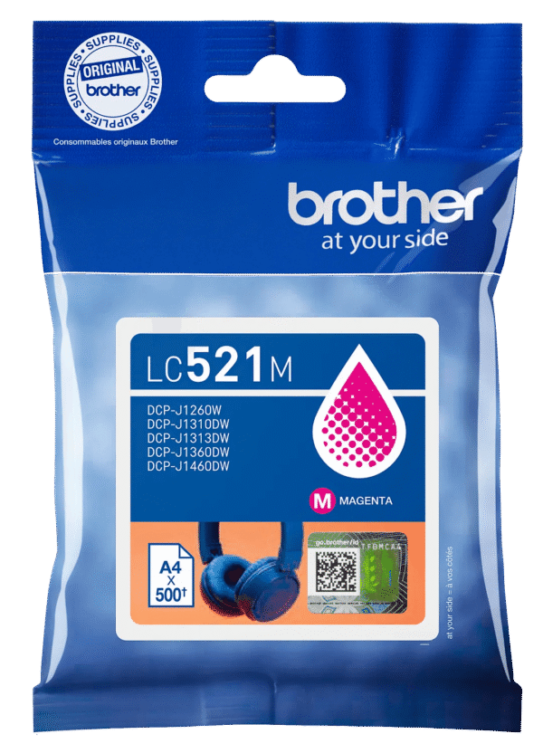 Brother LC-521 Cartridge Magenta