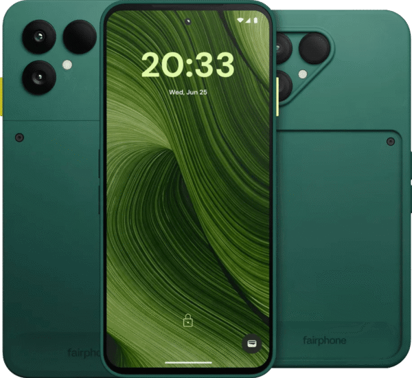 Fairphone 6 256GB Groen 5G + Fairphone 6 Protective Back Cover Groen