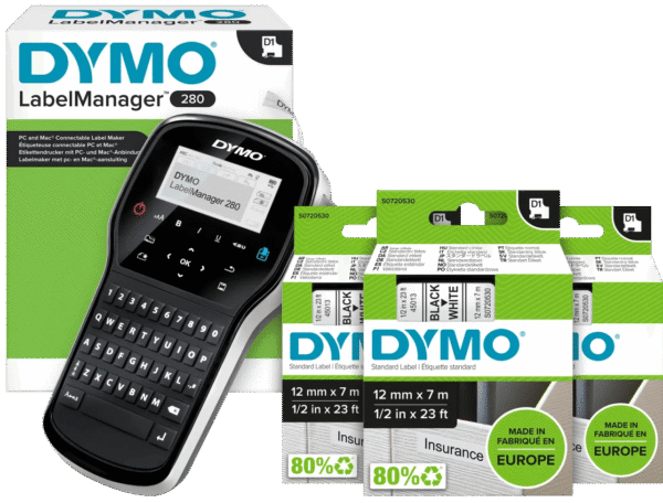 DYMO LabelManager 280 Labelmaker + 3 extra labels
