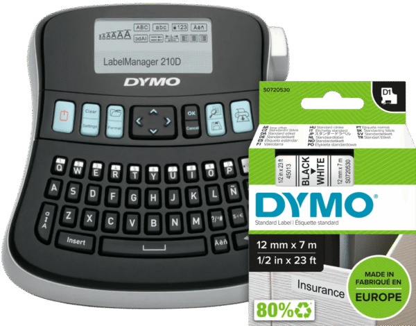 DYMO LabelManager 210D+ Labelprinter Qwerty + 1 extra label