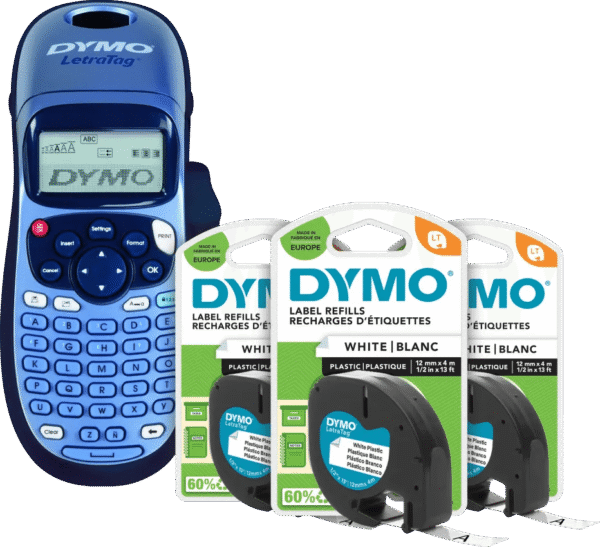 DYMO LetraTag LT-100H + 3 extra labels