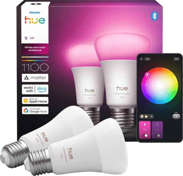 Philips Hue A67 White and Color E27 1100lm 2-pack