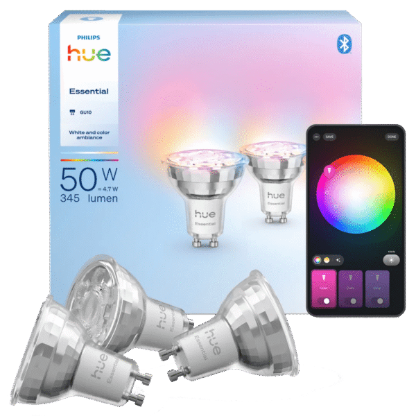 Philips Hue Essential White and Color GU10 3-pack