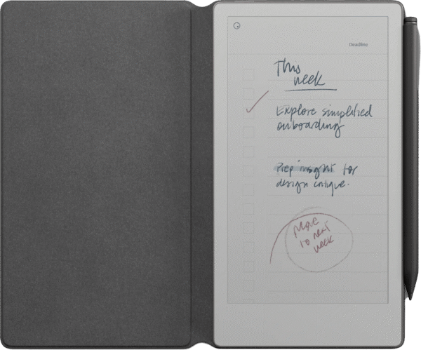 reMarkable Paper Pro Move Polymer Weave Book Folio Grijs