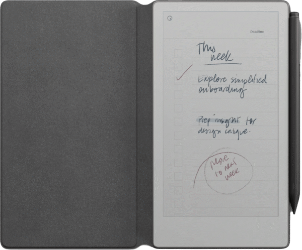 reMarkable Paper Pro Move Book Folio Zwart Leer