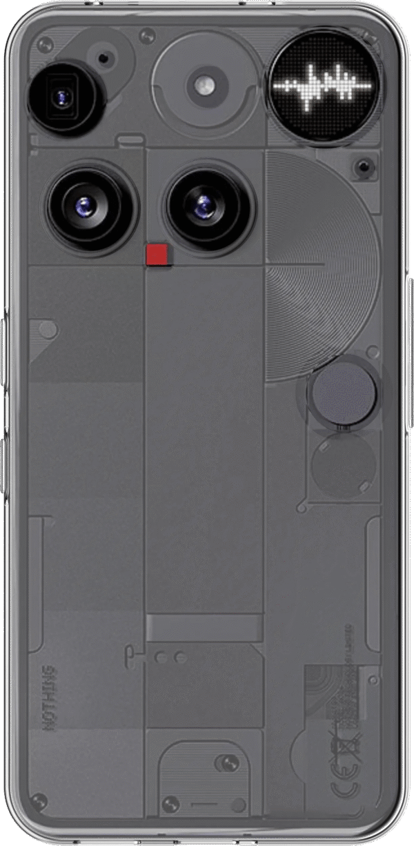 Just in Case Soft Design Nothing Phone (3) Back Cover Transparant