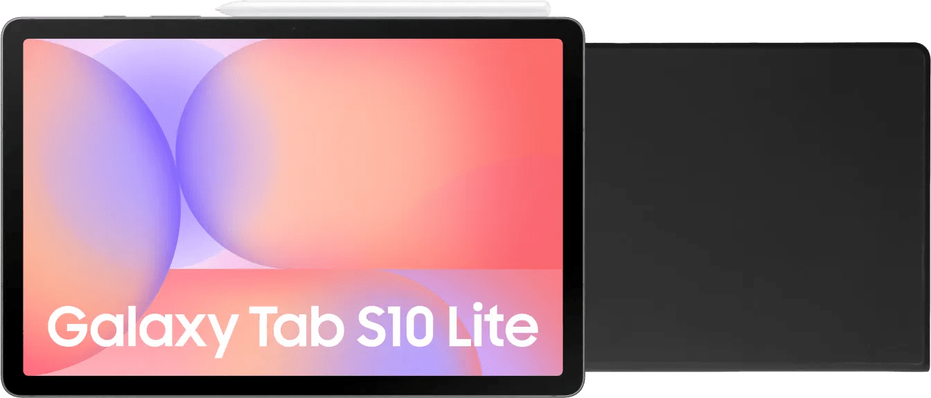 Samsung galaxy tab s10 lite 10,9 inch 128gb wifi zilver + book case zwart 1 Samsung galaxy tab s10 lite 10