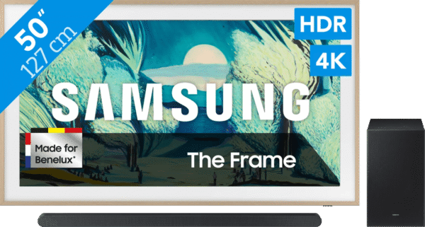 Samsung 50" The Frame LS03FA (2025) + Samsung HW-S700D Zwart (2024)