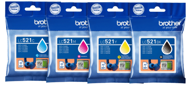 Brother LC-521 Cartridge Combo Pack