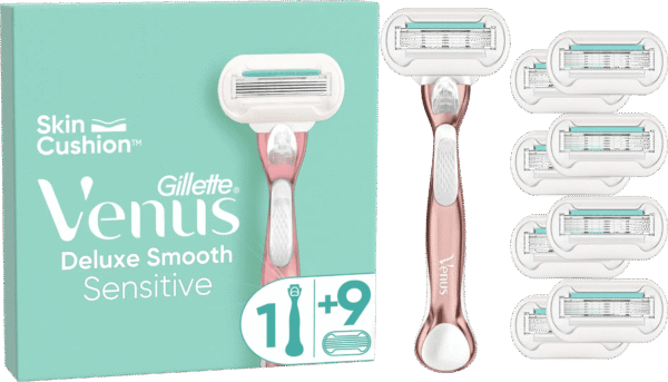 Gillette Venus Deluxe Smooth Sensitive + 9 Navulmesjes